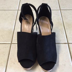 Charlotte Russe Black Wedges